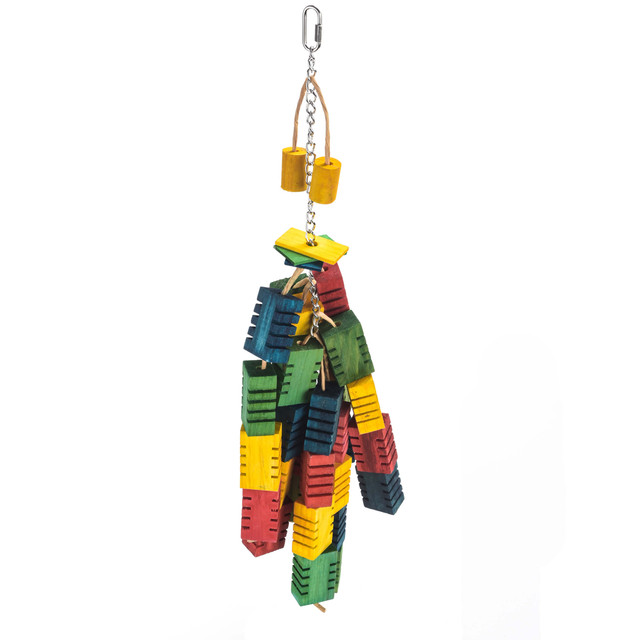 Colourful Wood Parrot Toy Making Parts Parrot Essentials