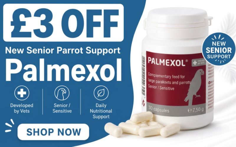 save £3 Palmexol - New Senior Parrot Support