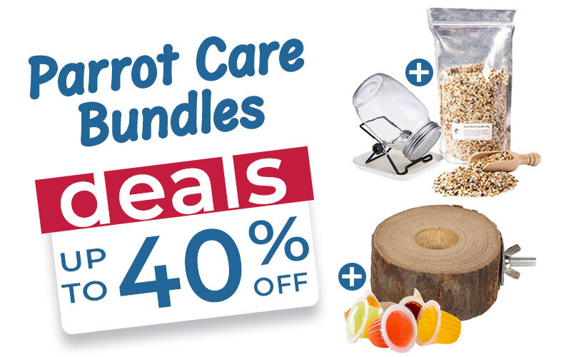 up to 40% parrot care bundles