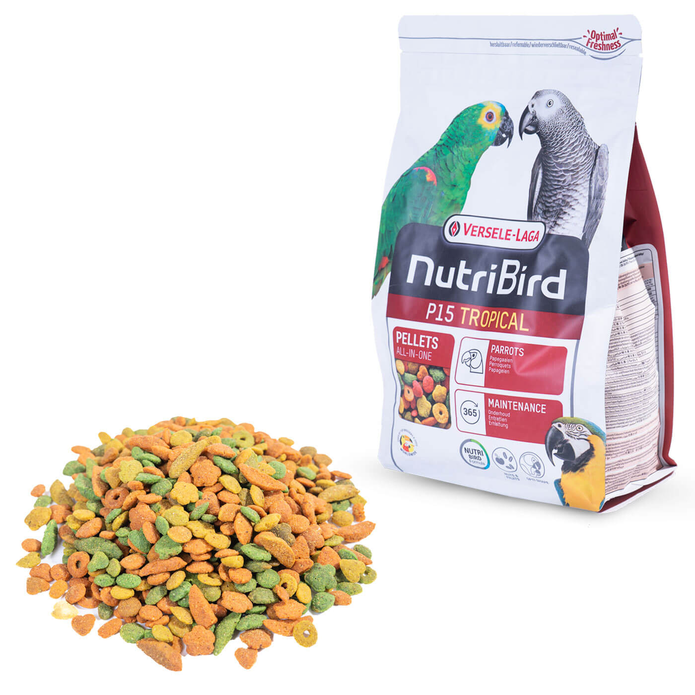 NutriBird P15 Tropical Maintenance Pellets for Parrots