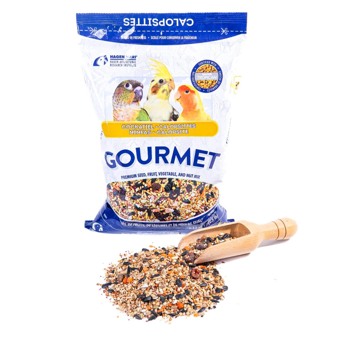 Hagen Gourmet Seed Mix for Cockatiels and Small Hookbills 1.13kg