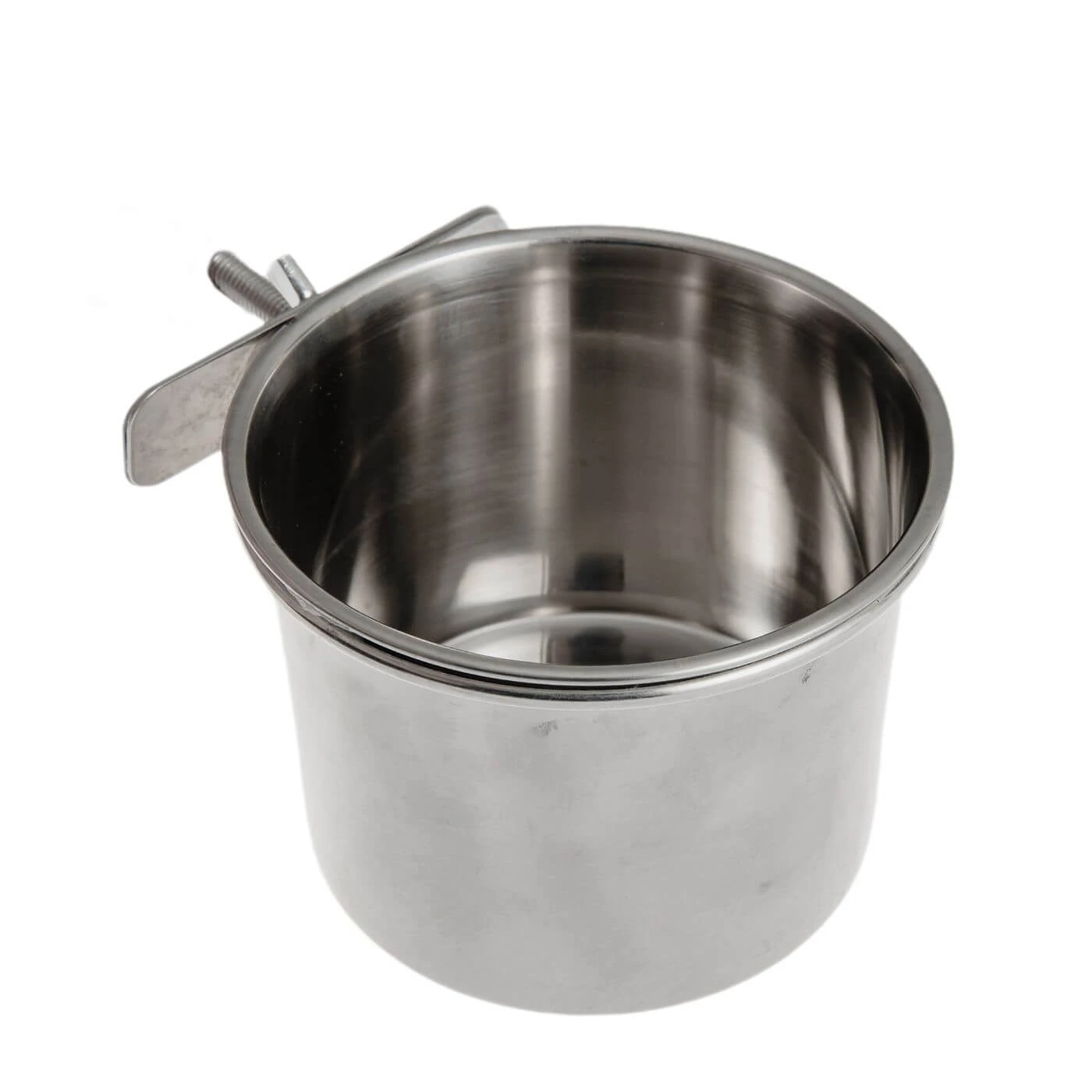 Stainless Steel Coop Cup & Clamp - Bird Cage Parrot Bowl - Size 3