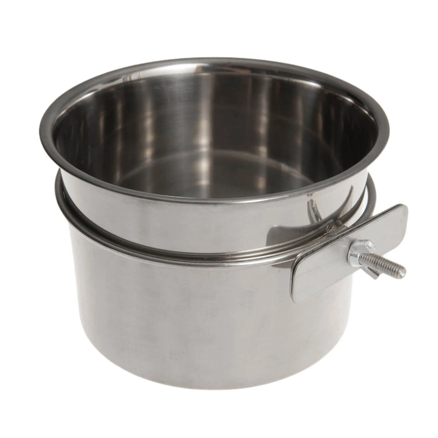 Stainless Steel Parrot Feeding Bowl for Bird Cages - 3 Sizes