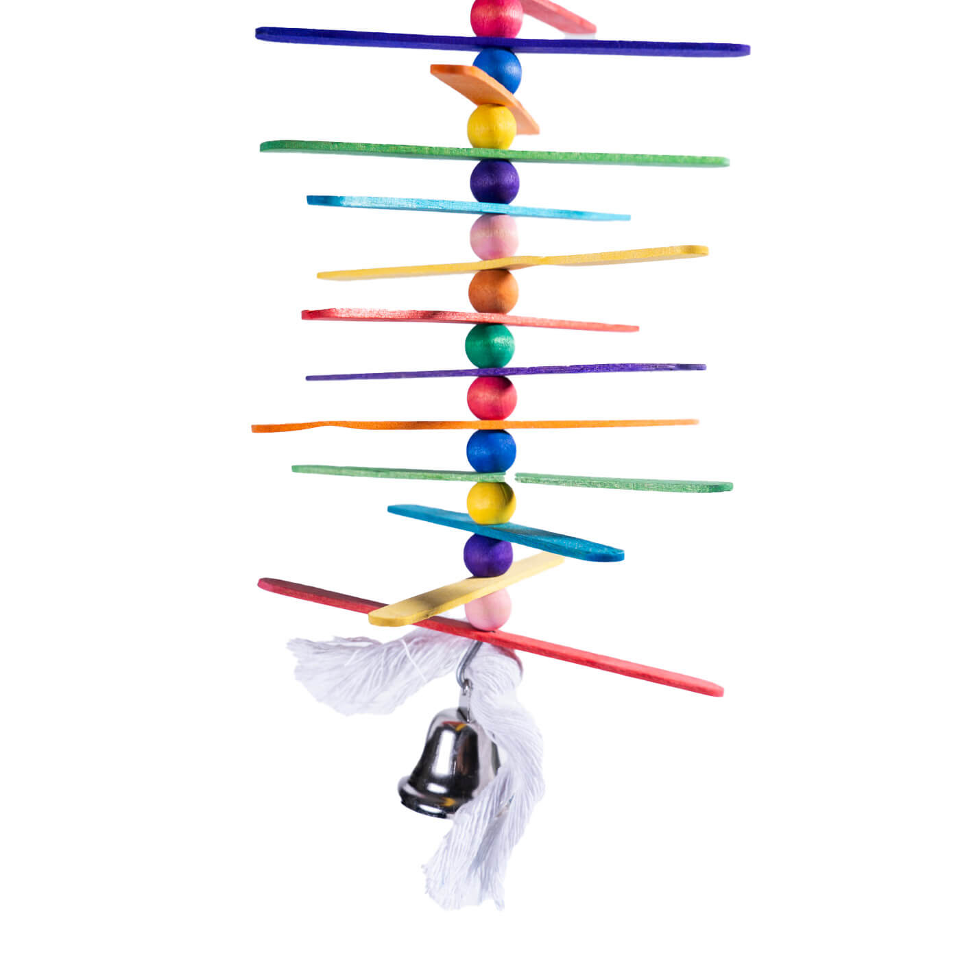 Popsicle Sticks Small Parrot Toy with Bell