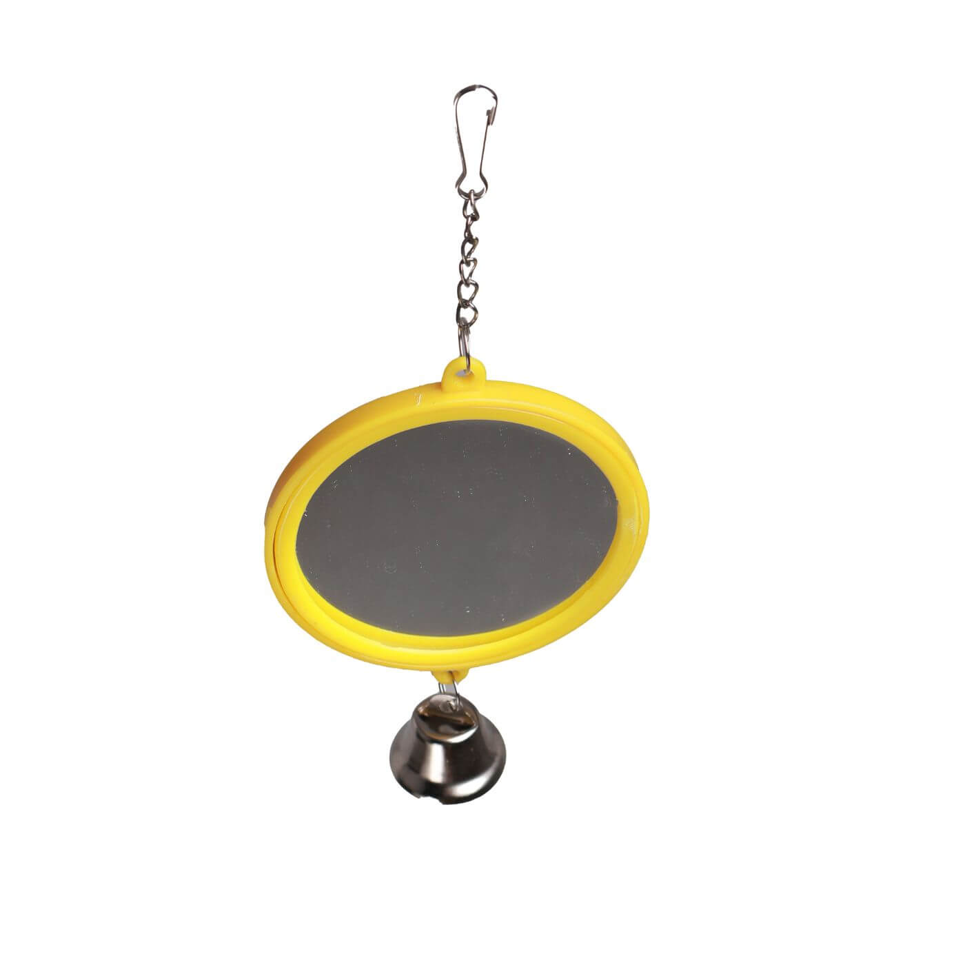 Round Mirror Parrot Toy for Bird Cages