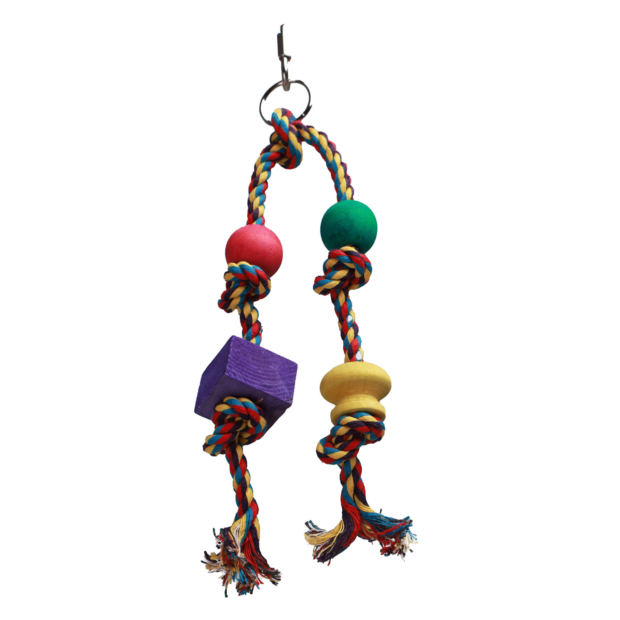 Twin Hanger Chewable Bird Toy for Pet Parrots