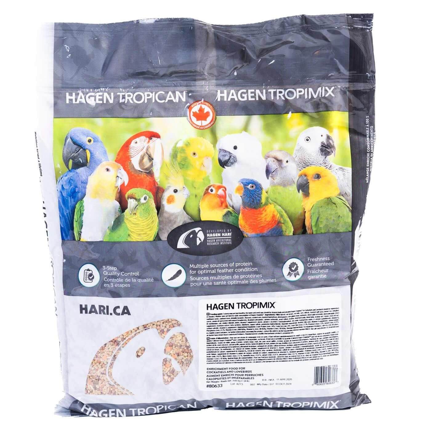 Tropimix Formula Cockatiels and Lovebirds Food 3.63Kg
