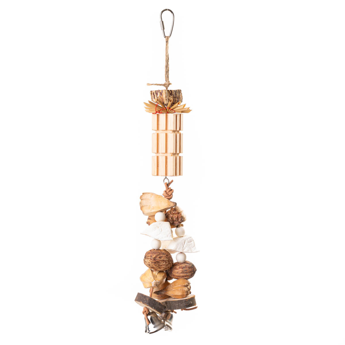 Clustering Tower Kebab Natural Parrot Toy