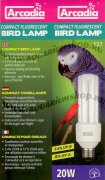 Arcadia Compact UV Bird Lamp for Bird Cages 20W Screw Fitting