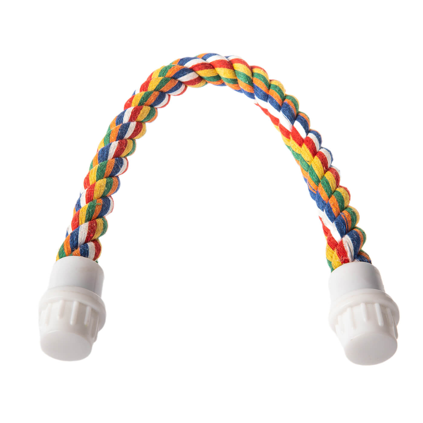 Coloured Cotton Bendy Parrot Perch 15 Inch Small