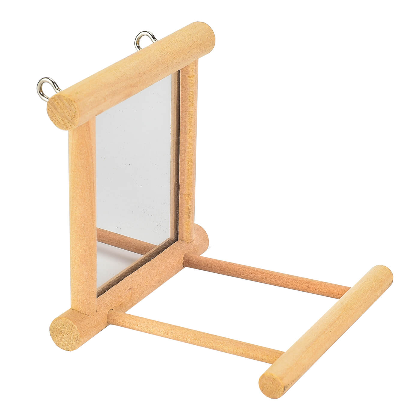 Mirror 'n' Perch Parakeet & Budgie Parrot Toy