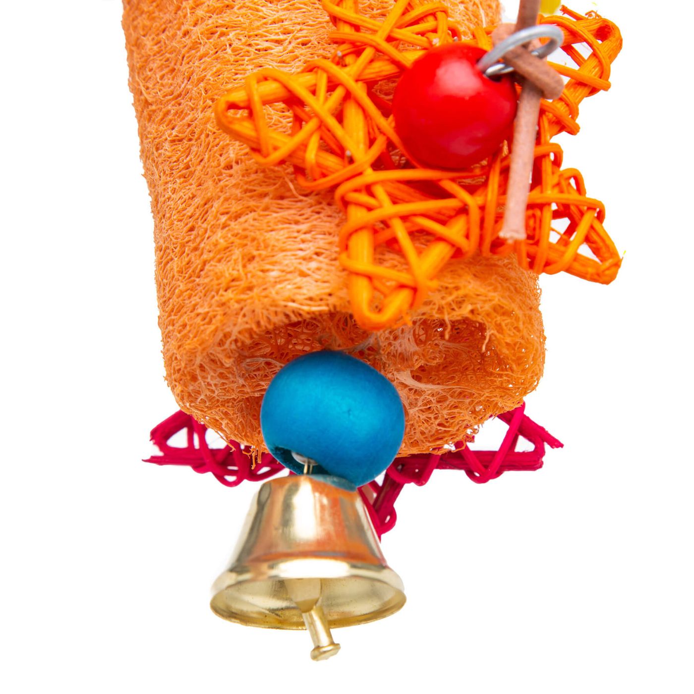 Loofah Tree Chewing Natural Parrot Toy