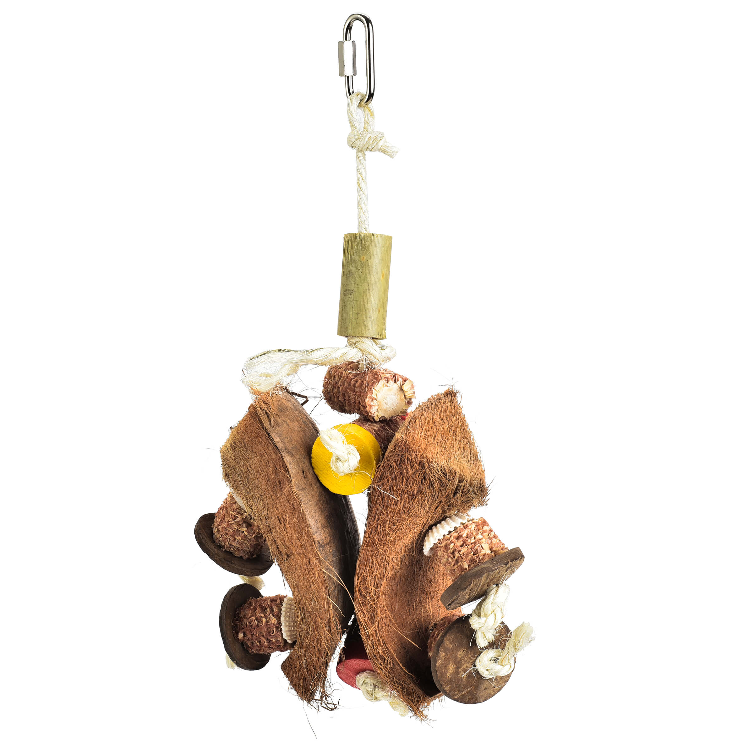 Coconut Butterfly All Natural Chew Parrot Toy