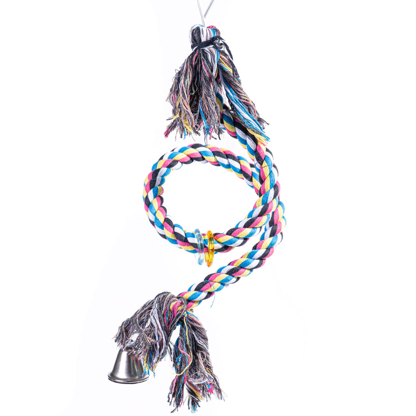 Cotton Rope Boing Perch for Small Parrots