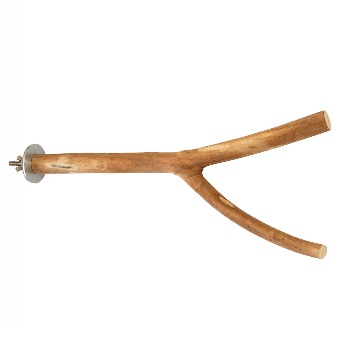Natural Forked Large Hardwood Parrot Perch