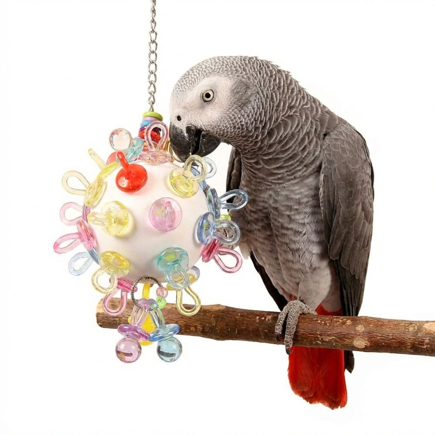 Super Binkies Interactive Wiffle Ball Toy for Parrots