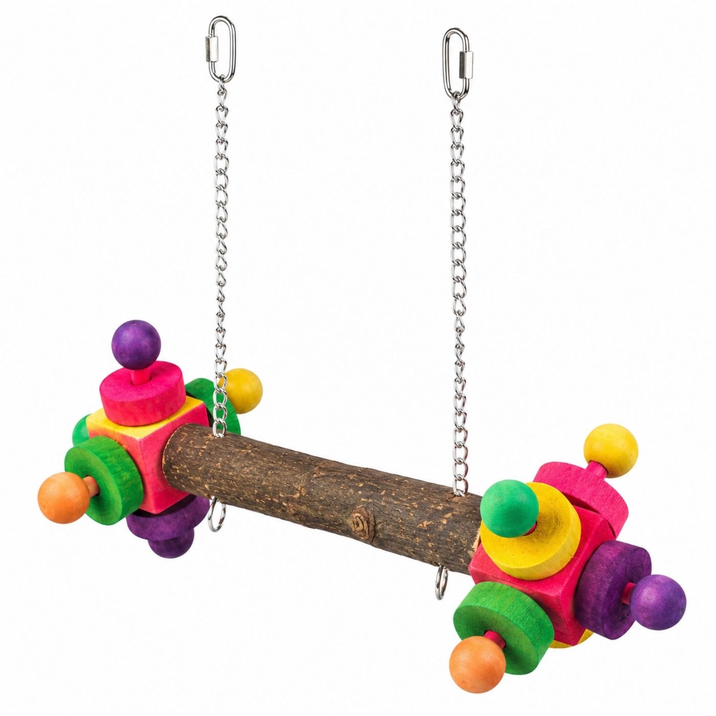 Natural Wood Parrot Exercise Swing