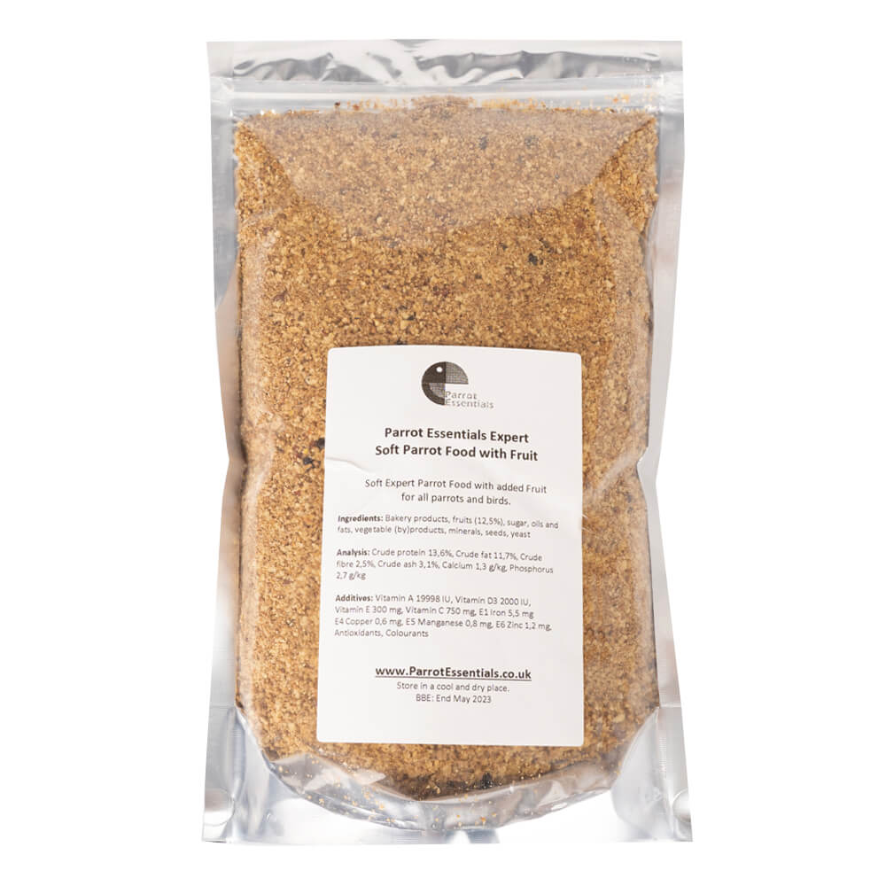 Parrot Essentials Expert Soft Parrot Food with Fruits 