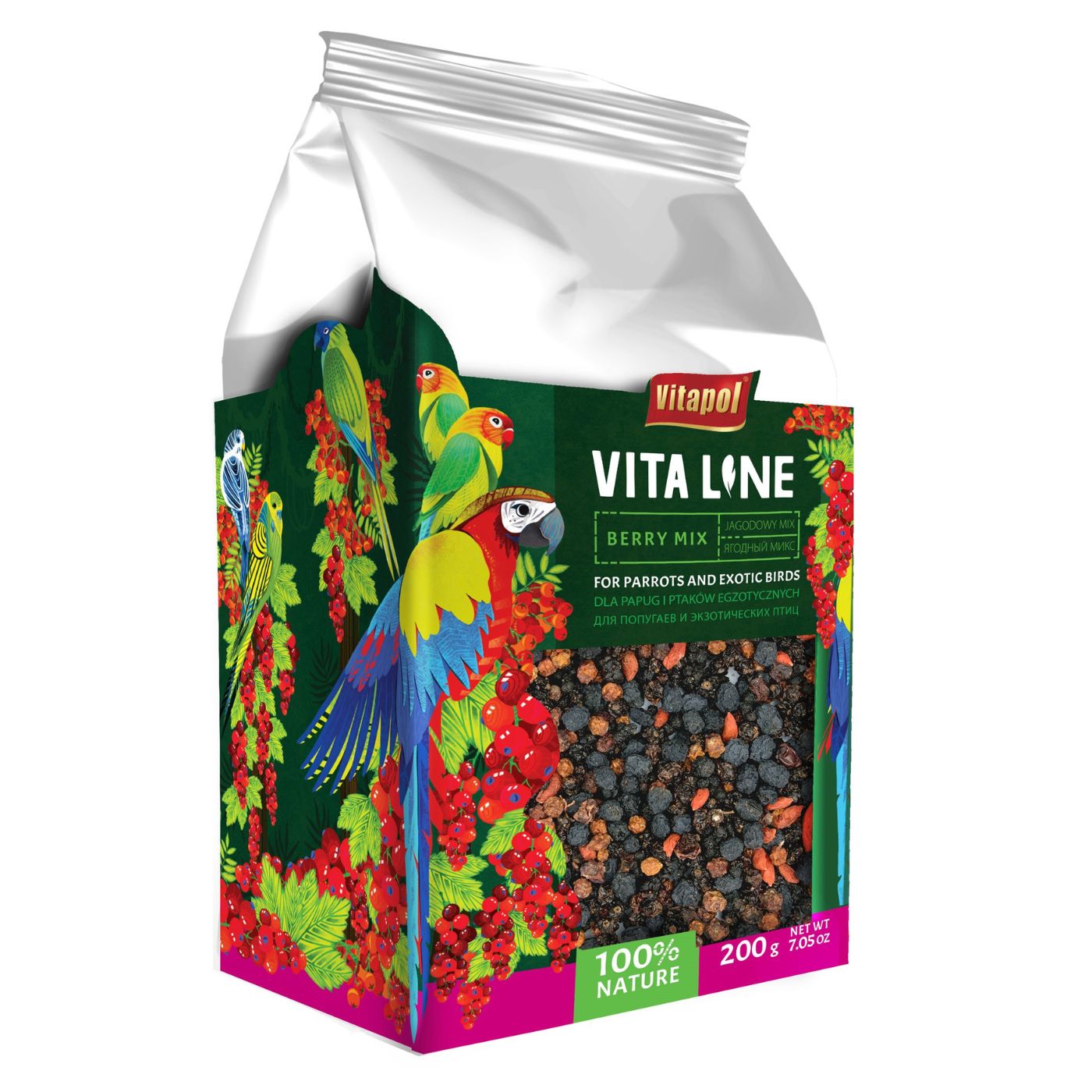 Vitapol Vita Line Berry Mix Parrot Treat - 200g