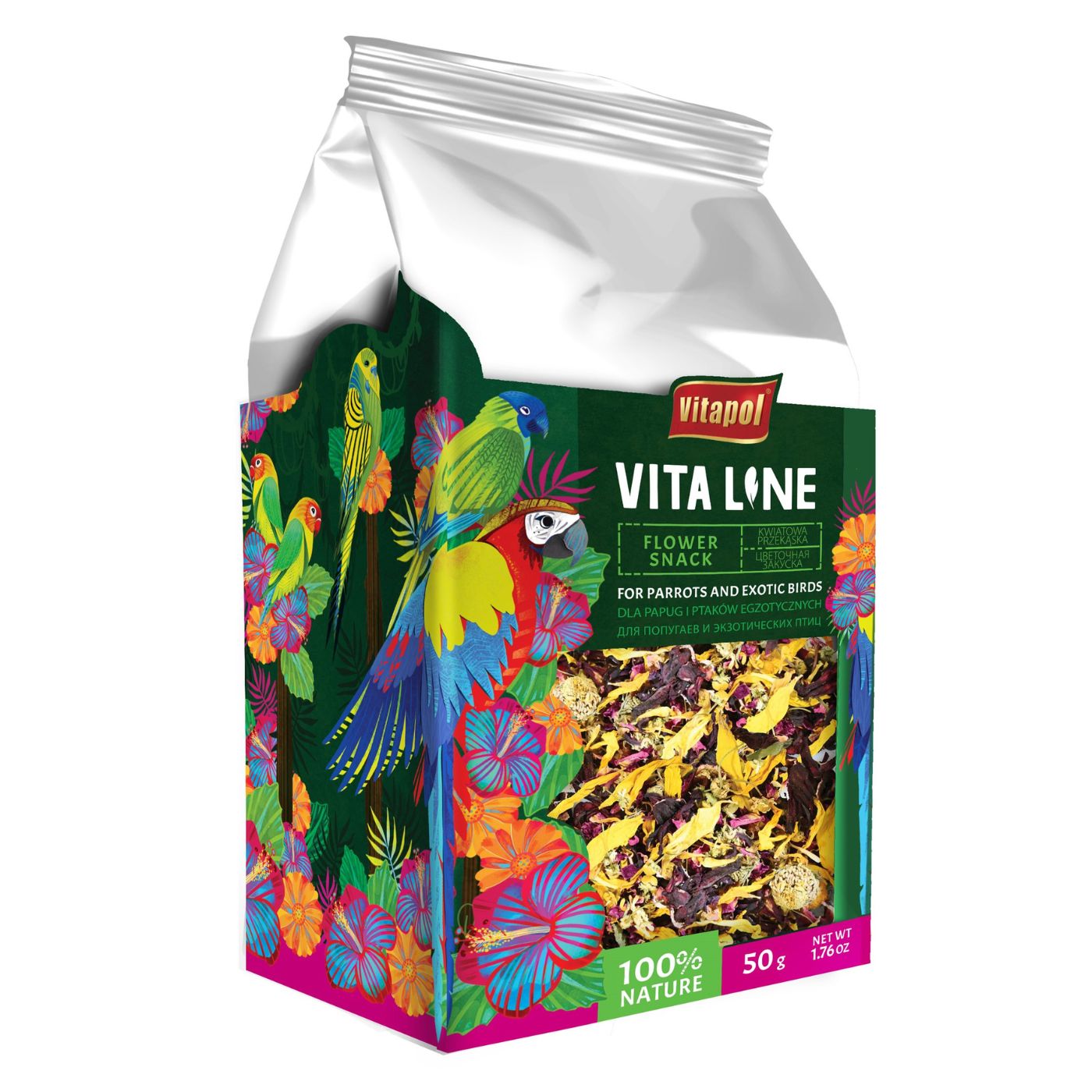 Vitapol Vita Line Flower Snack Parrot Treat - 50g