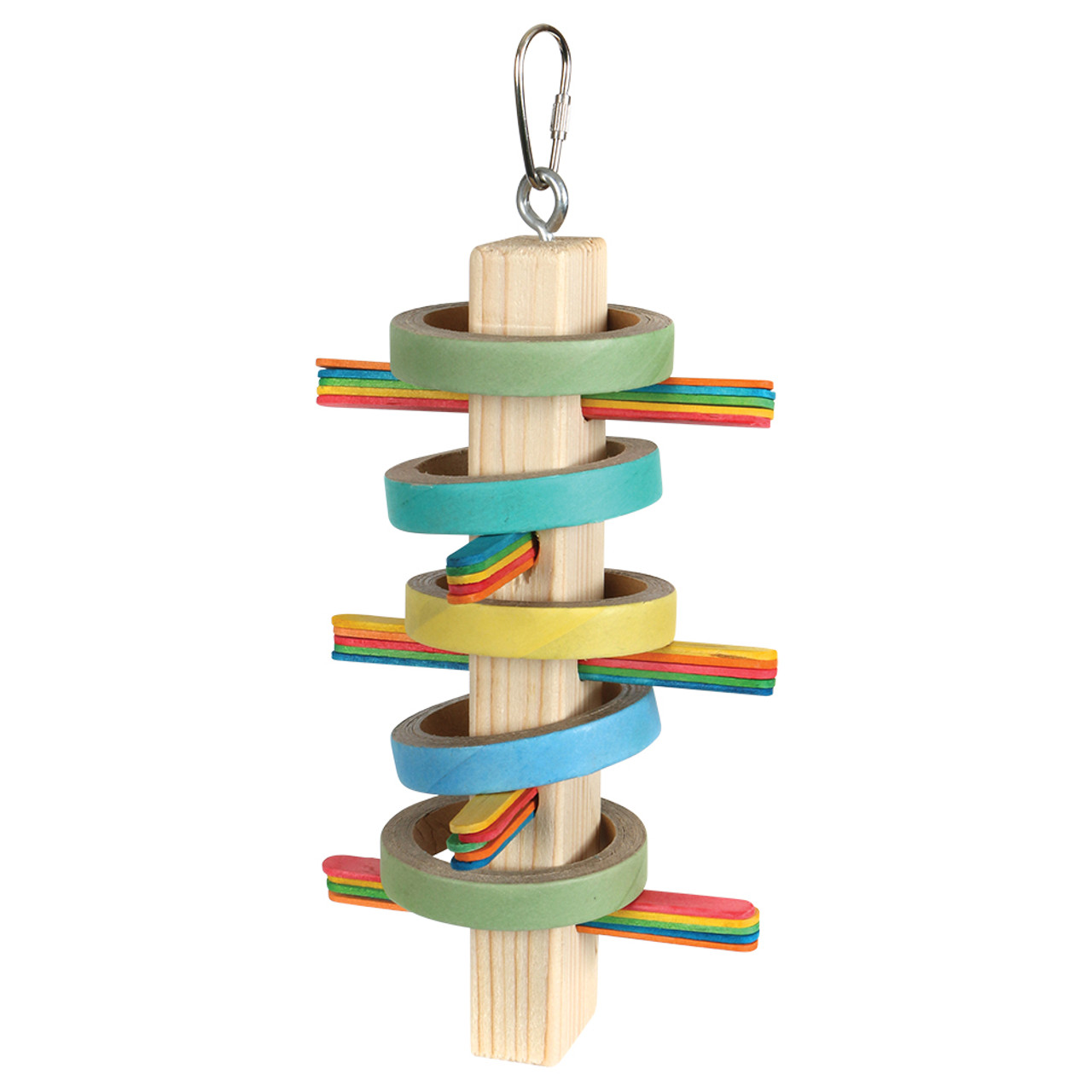 Birdie Bangle Natural Puzzler Parrot Toy for Bird Cages