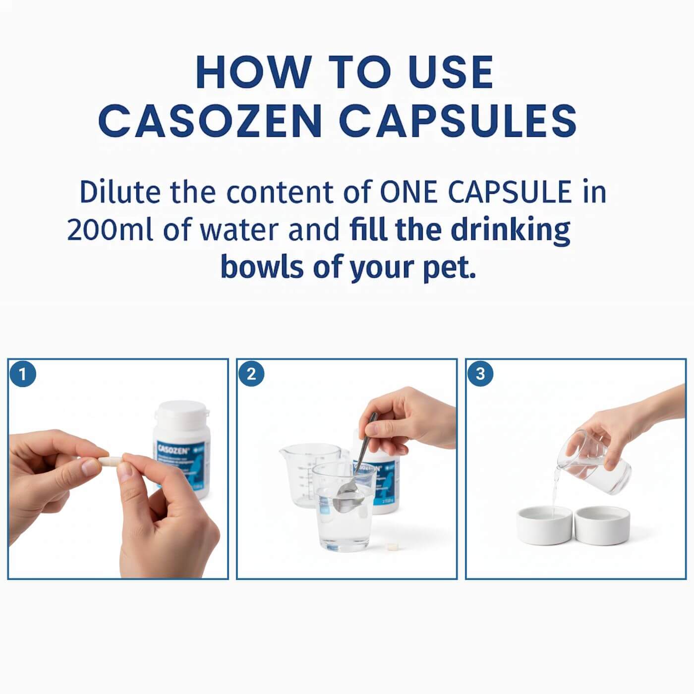 Casozen Anti-Stress Remedy Usage Instructions