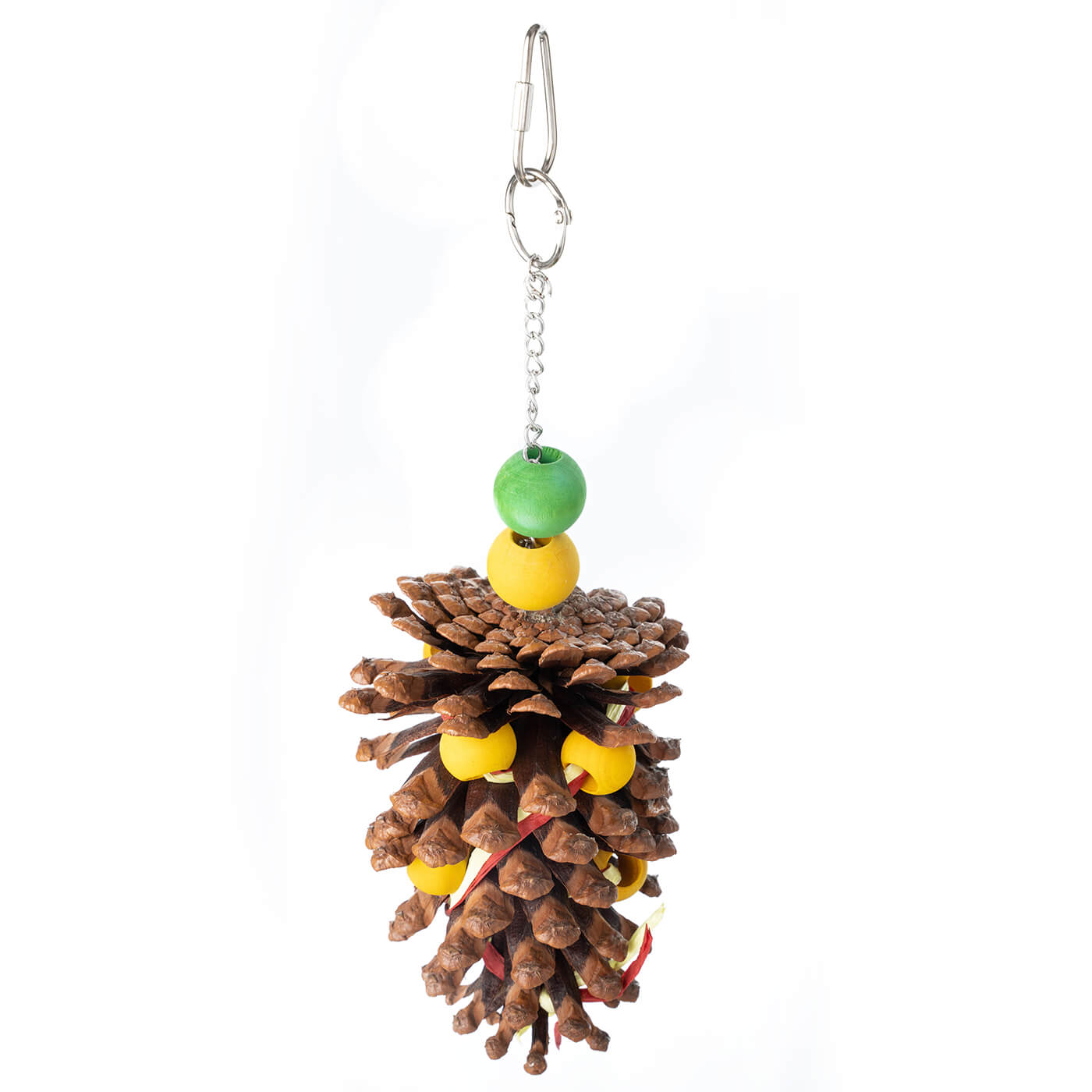 Pine Cone Foraging Christmas Parrot Toy