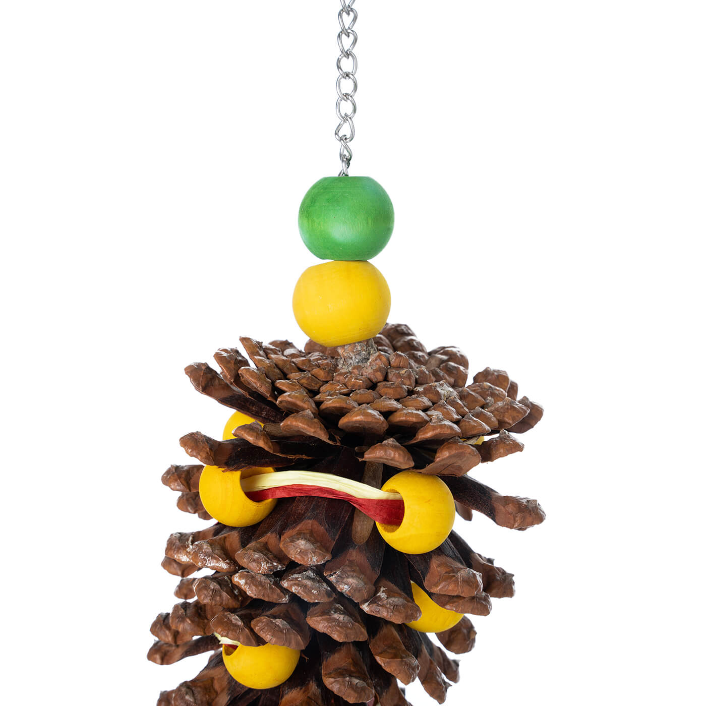 Christmas Pine Cone Natural Parrot Toy for Foraging