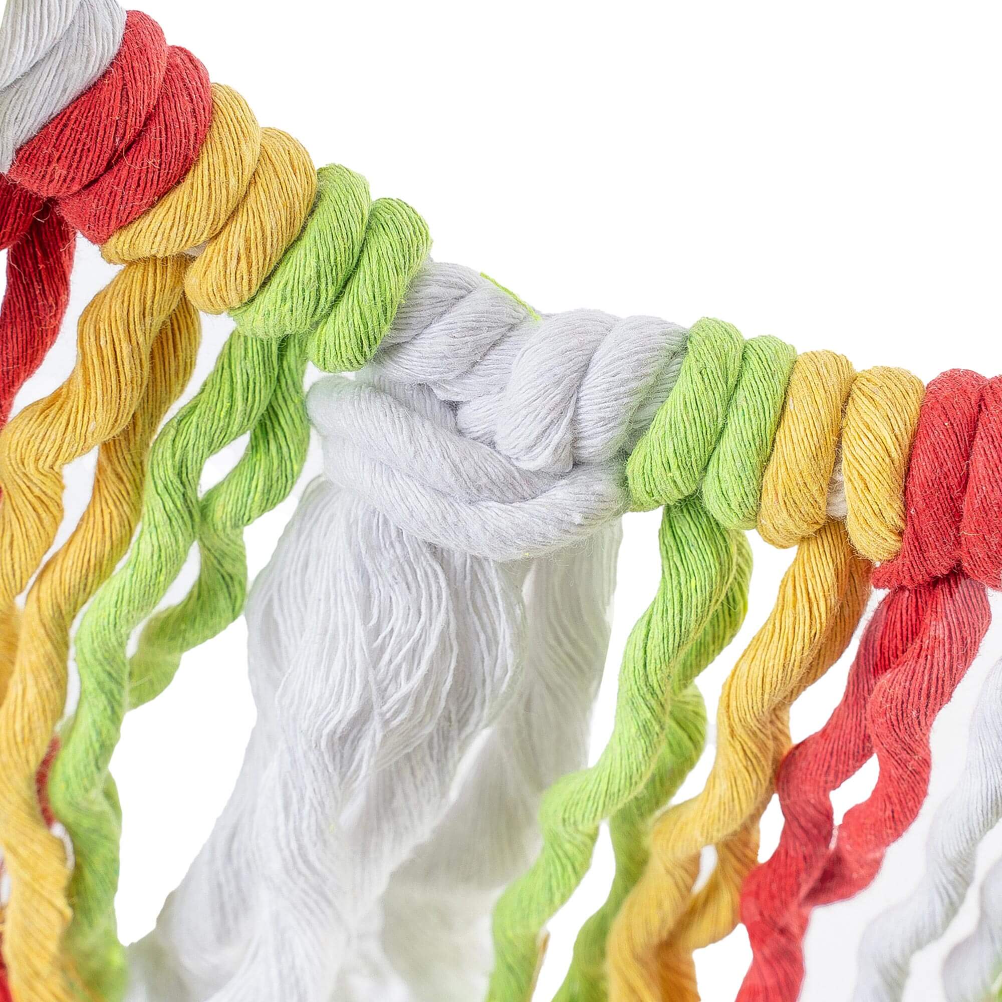 Christmas Rainbow Cotton Preening Parrot Toy Swing for Pet Parrots