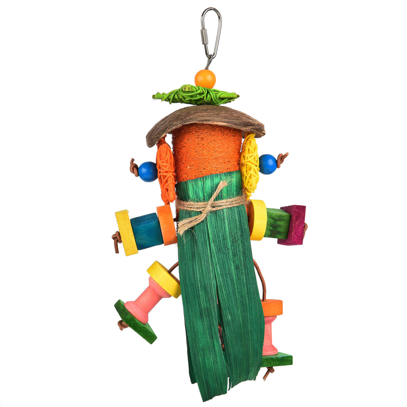 Parrot's Colourful Chew Buddy Natural Parrot Toy