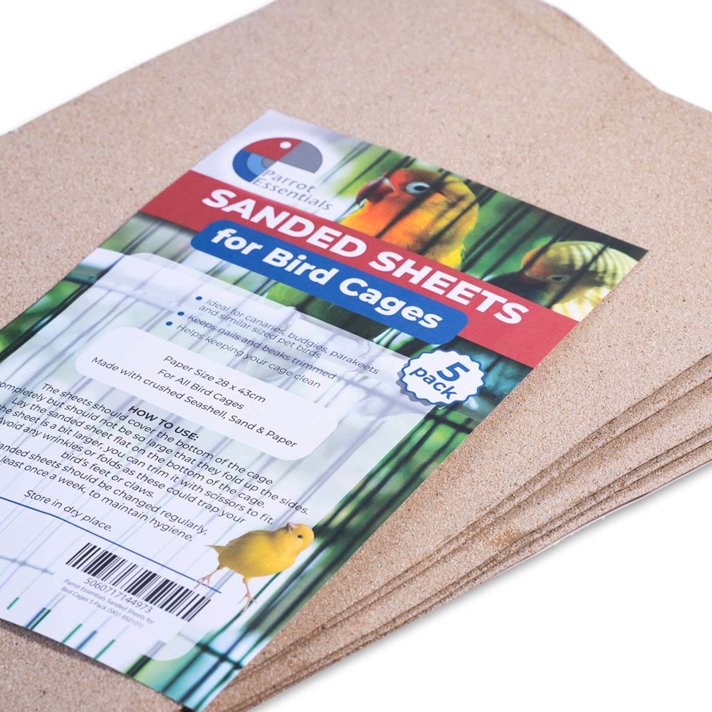 Sanded Sheets for Bird Cages by Parrot Essentials