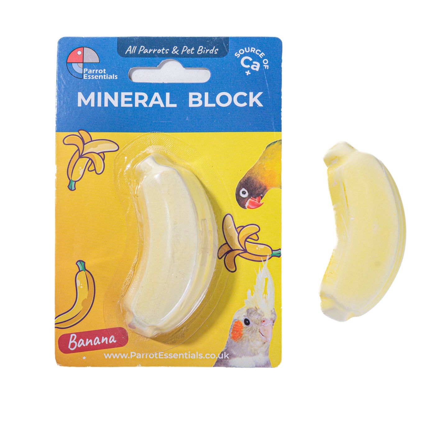 Fruity Mineral Blocks for Parrots & Pet Birds - Banana Flavour