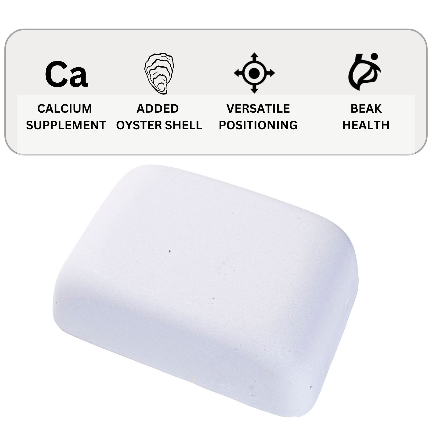 Large Calcium Block Supplement for Parrots & Birds