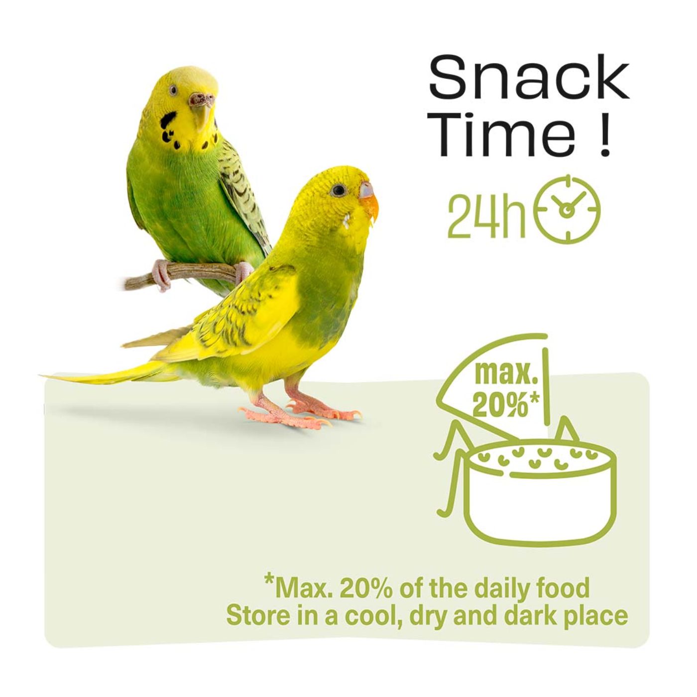 PUUR Twin Pack Budgie Treat Sticks Apple & Rosehip Feeding Instructions