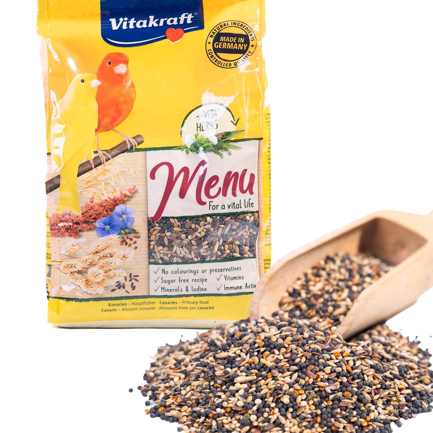Vitakraft Menu Premium Canary Seed Food with Vita Herbs 500g