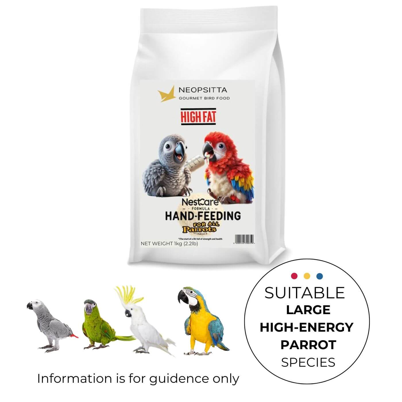 Askio Nature Nest Care Bird Hand Rearing Formula for High-Energy Parrots