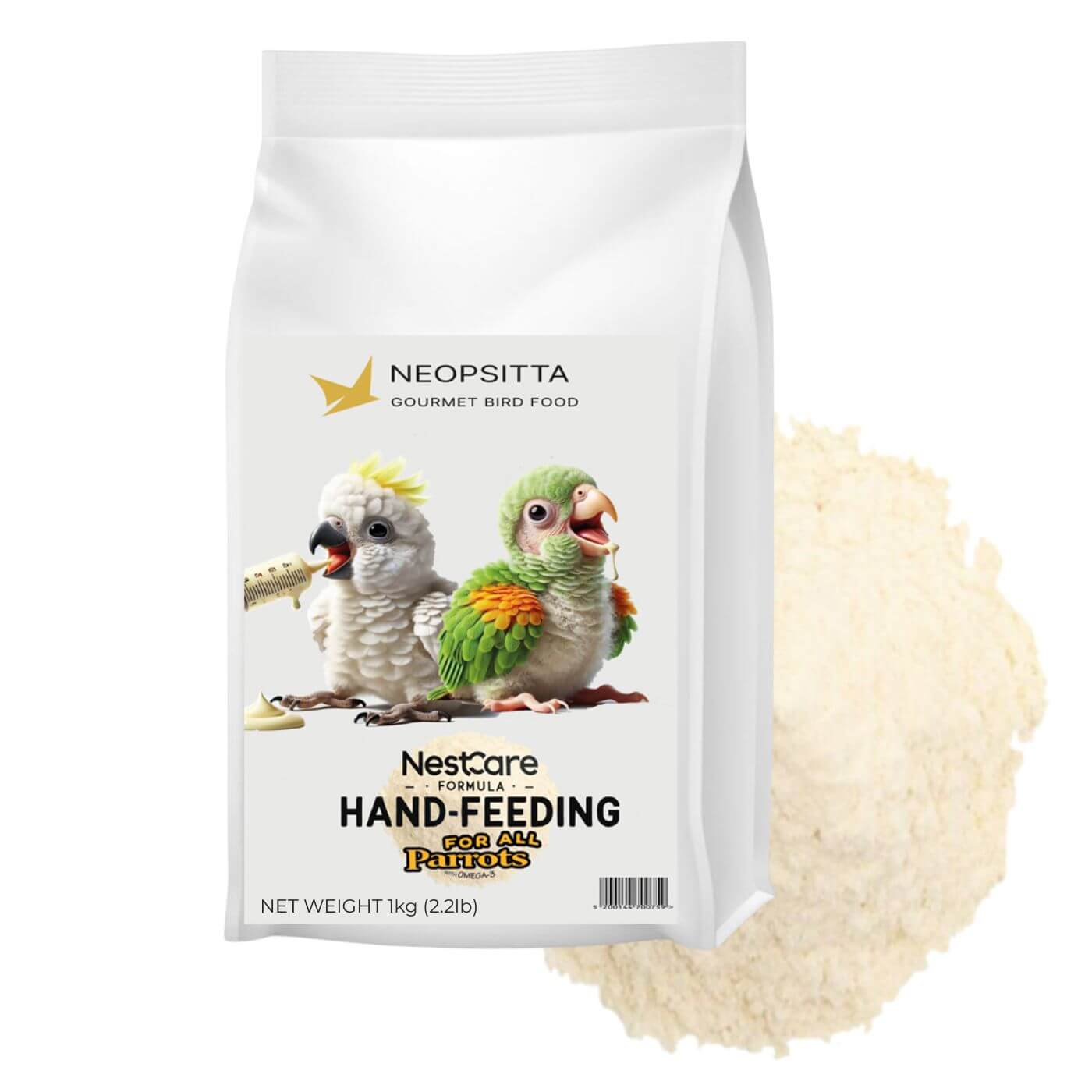 Nest Care Bird Hand Rearing Formula for All Parrots - 1Kg