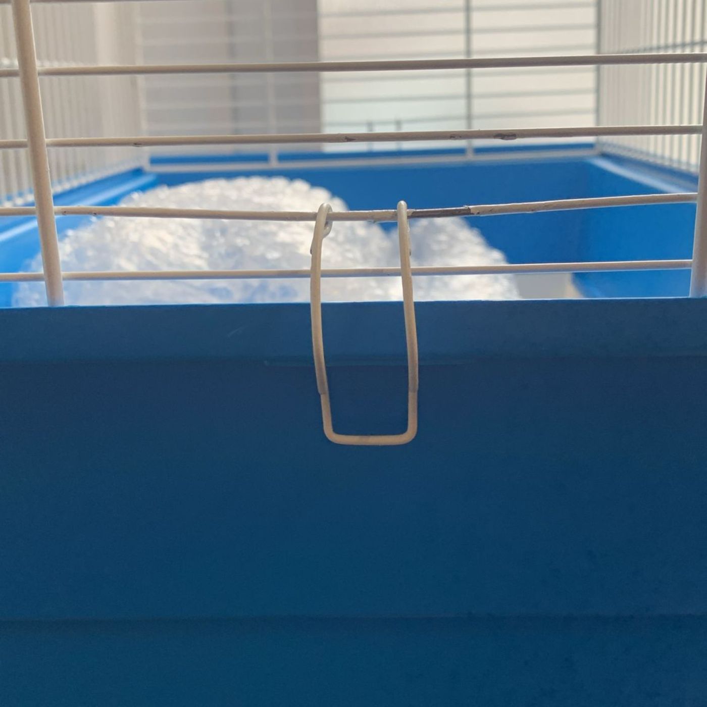 Bird Cage Ibiza Natalia 2 Blue & White Slightly Bent Clip