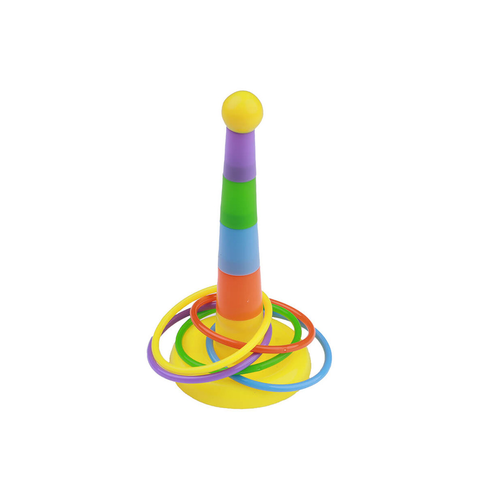 Hula Hoops Rainbow Rings Parrot Toy - Tall