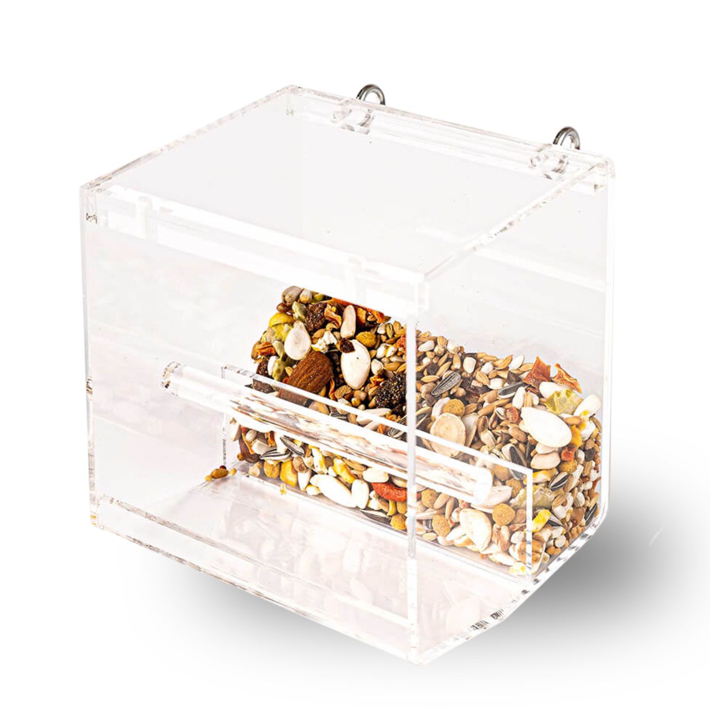 Bird Cage - No Mess Feeder for Bird Cages with Hooks Bird Cage - No Mess Feeder for Bird Cages with Hooks