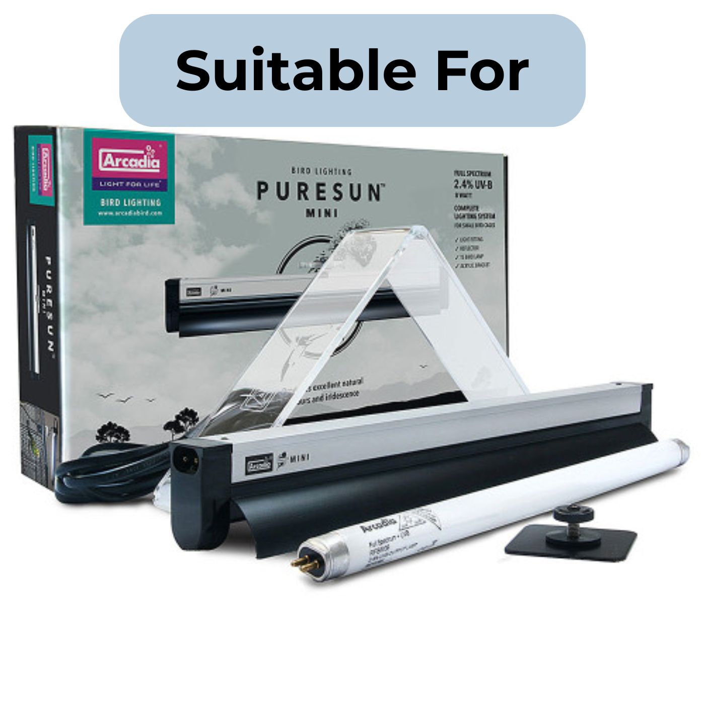 Arcadia PureSun Mini Bird UV Lighting Kit