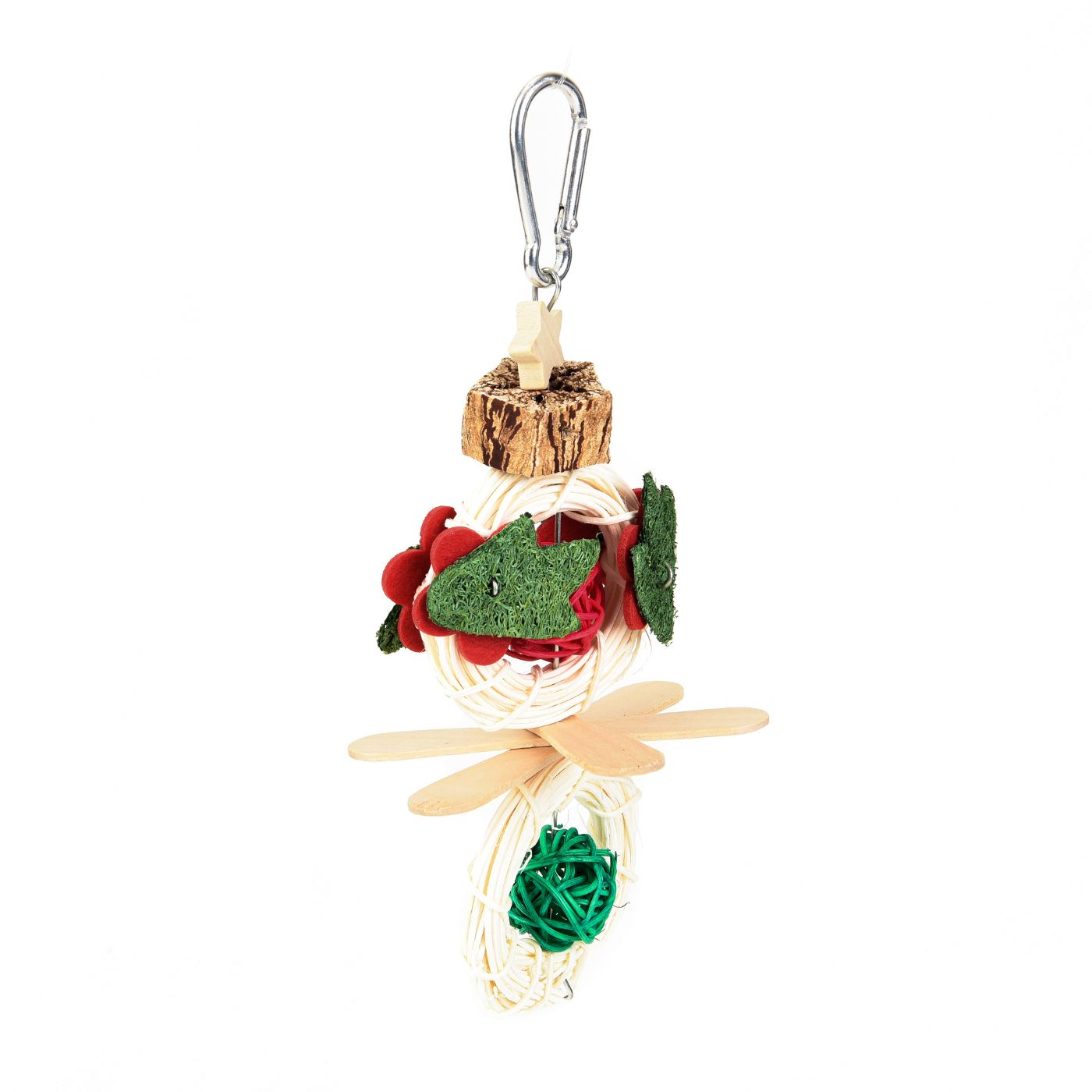 Jolly Snowman Stack Christmas Parrot Toy