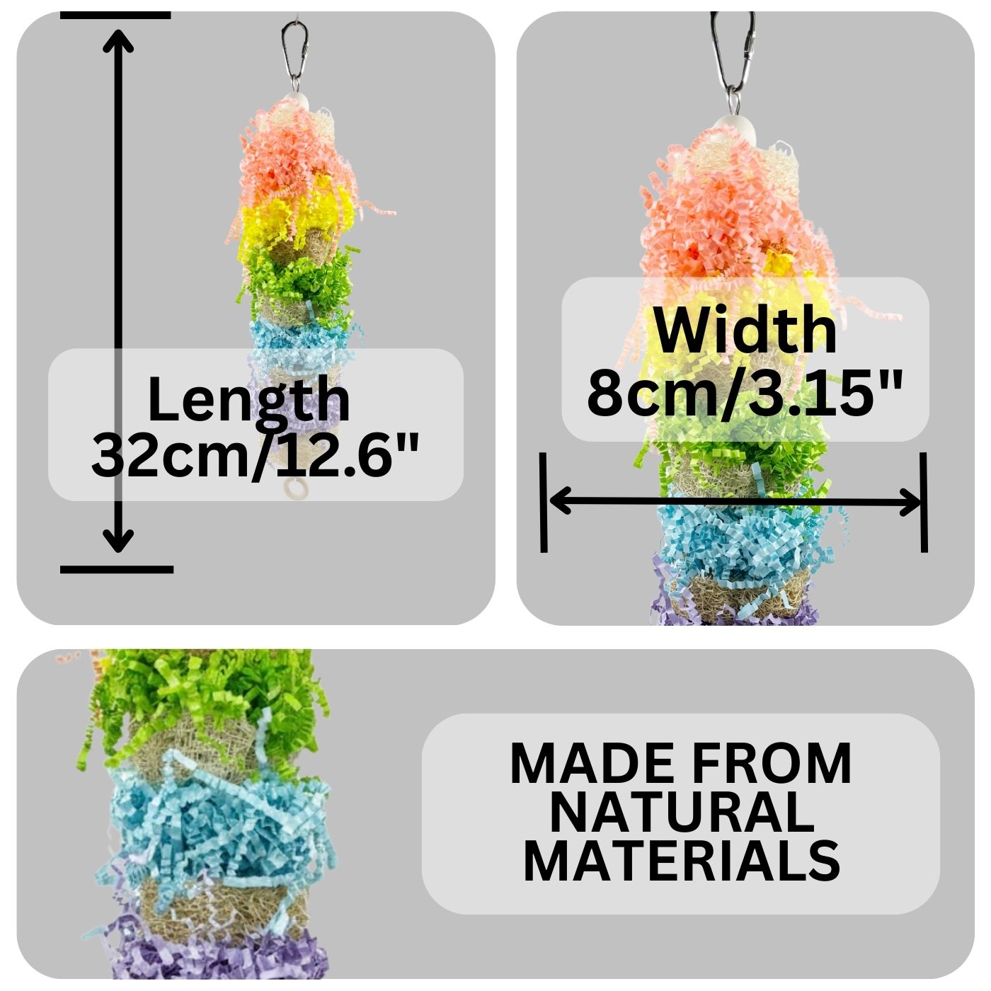 Dimensions of the Colour Splash Shred Tower