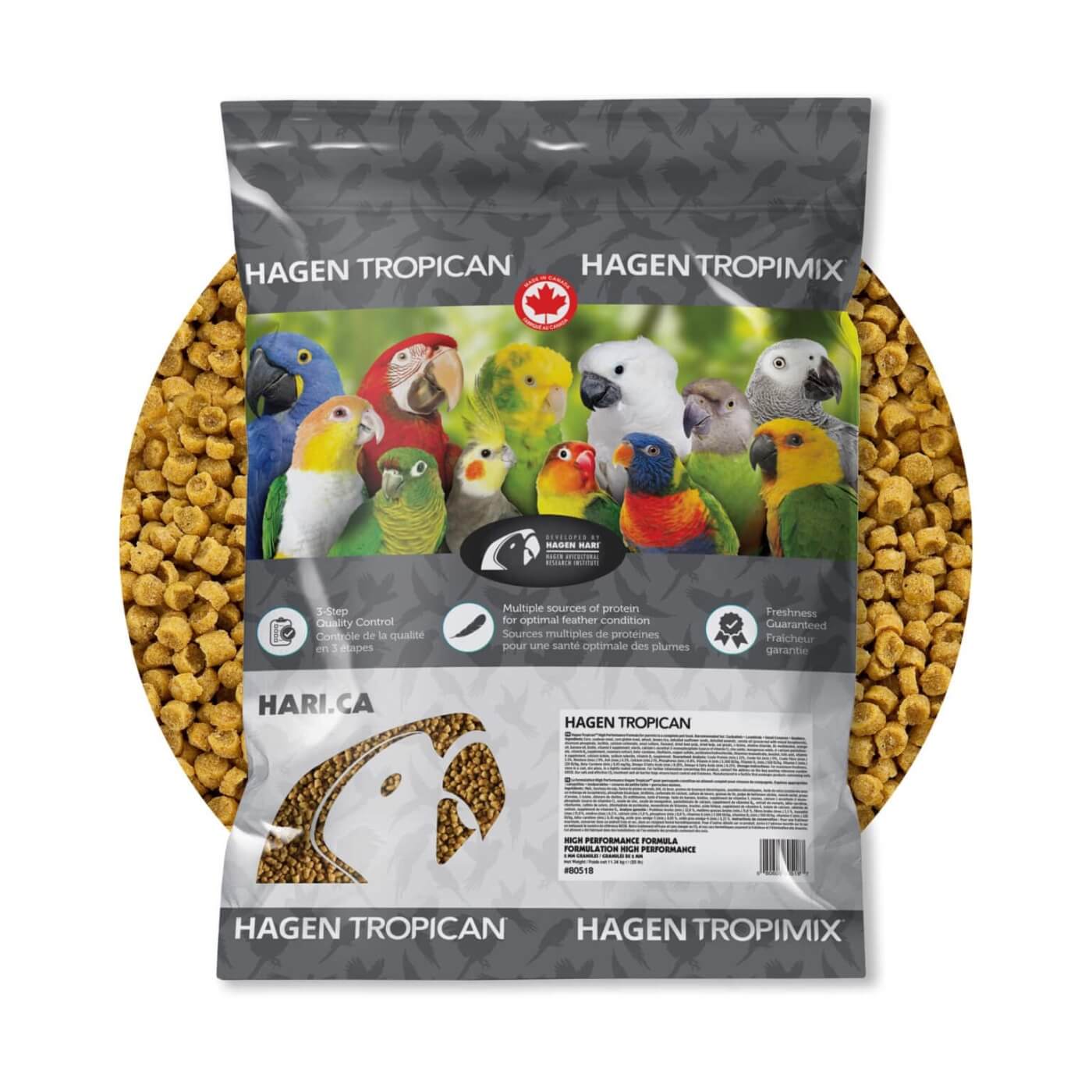 Tropican High Performance Granules Small Parrot Food