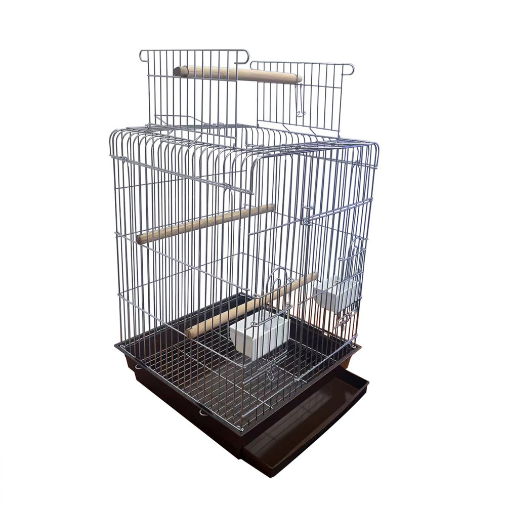 Okran Open Top Bird Cage for Small Parrots & Parakeets with Pull-Out Tray