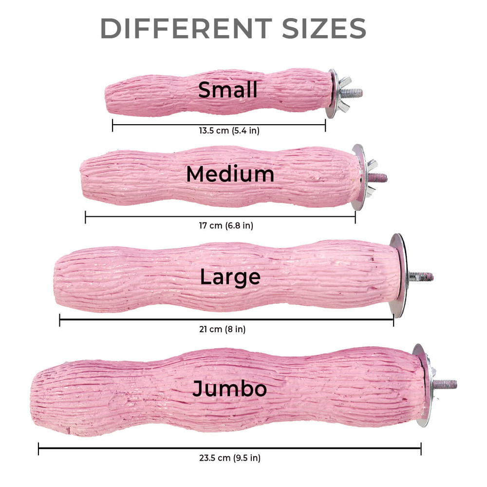 Edible Calcium Wavy Parrot Perch Medium