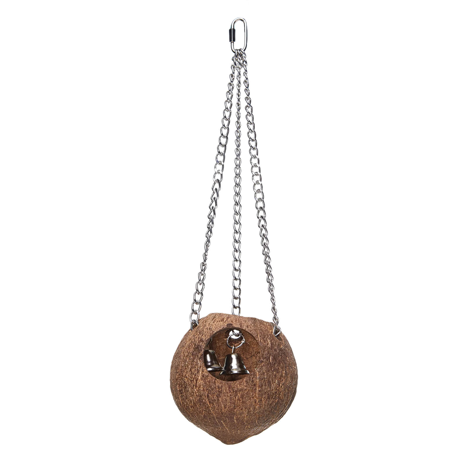 Coconut Fun Ball Foraging Wood Parrot Toy - Large