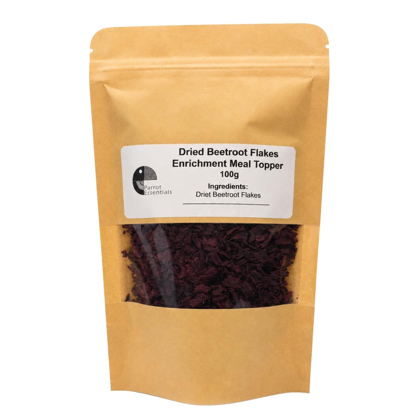 Dried Beetroot Flakes Natural Enrichment Parrot Treat
