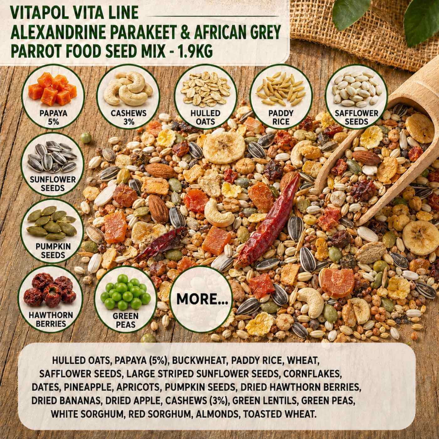 Vitapol Vita Line Large Parrot Seed Mix