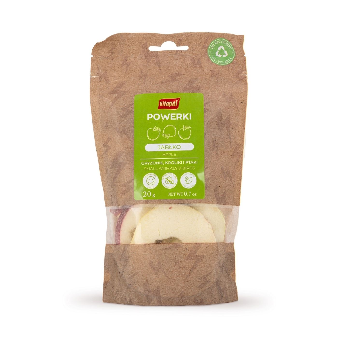 Vitapol Freeze-Dried Apple Slices Natural Parrot Treats - 20g